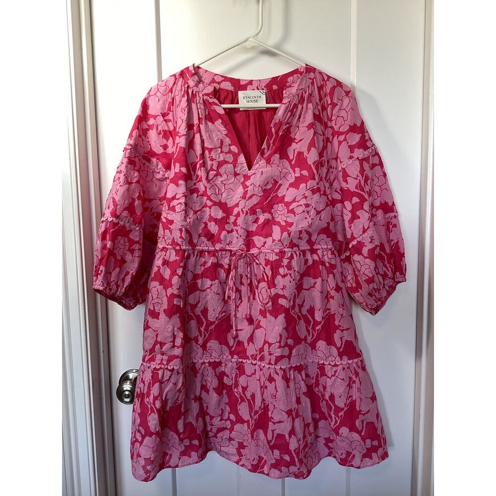 Tuckernuck Hyacinth house Matilda pink floral mini dress size small - Picture 2 of 13